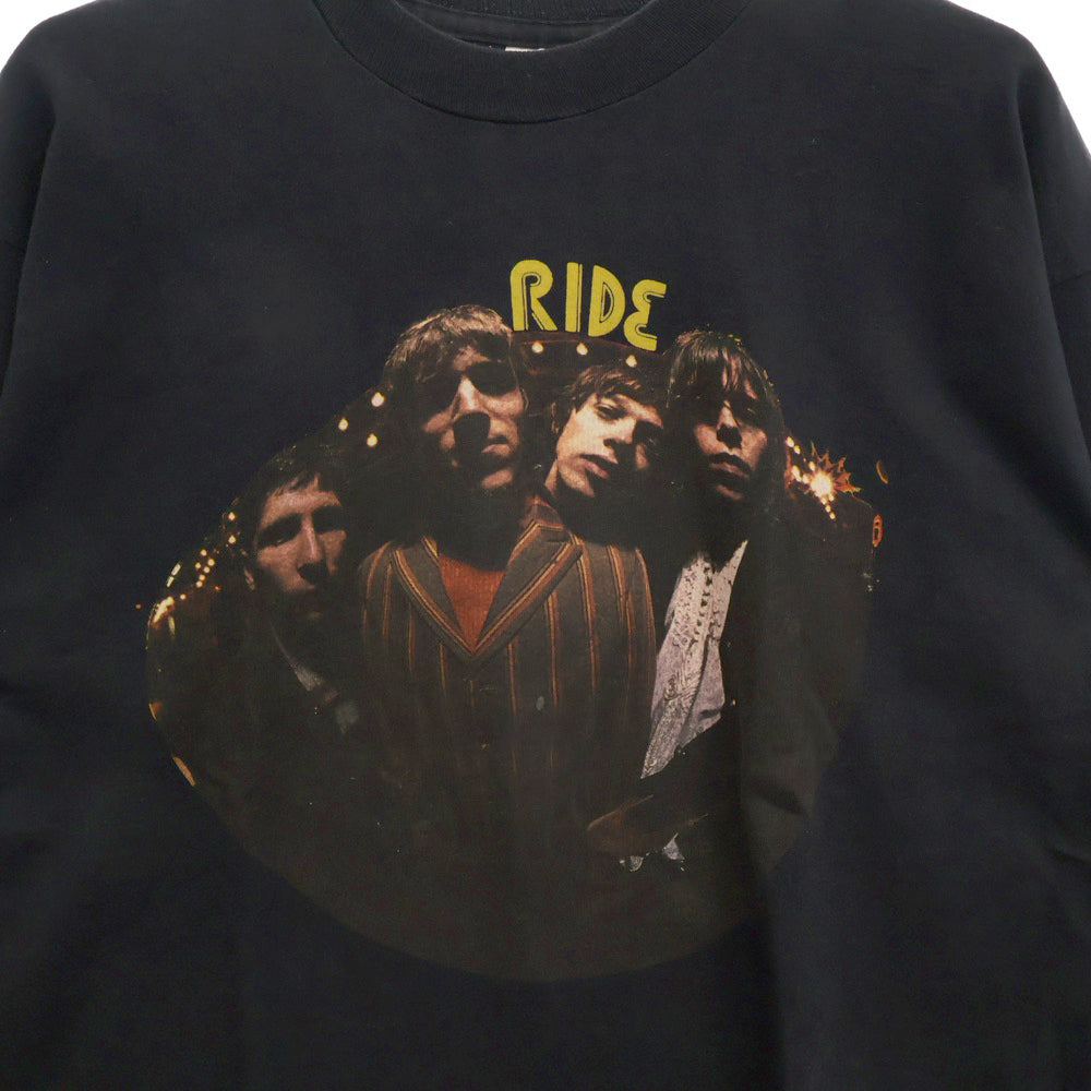 VINTAGE(ヴィンテージ) 90s RIDE CARNIVAl OF LIGHT ライド L/S Tシャツ 長袖 カットソー ブラック