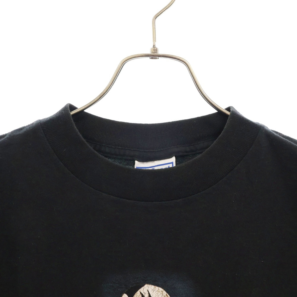 VINTAGE(ヴィンテージ) 90s KISS NOT DEAD キス フロント プリント Tシャツ 半袖カットソー ブラック