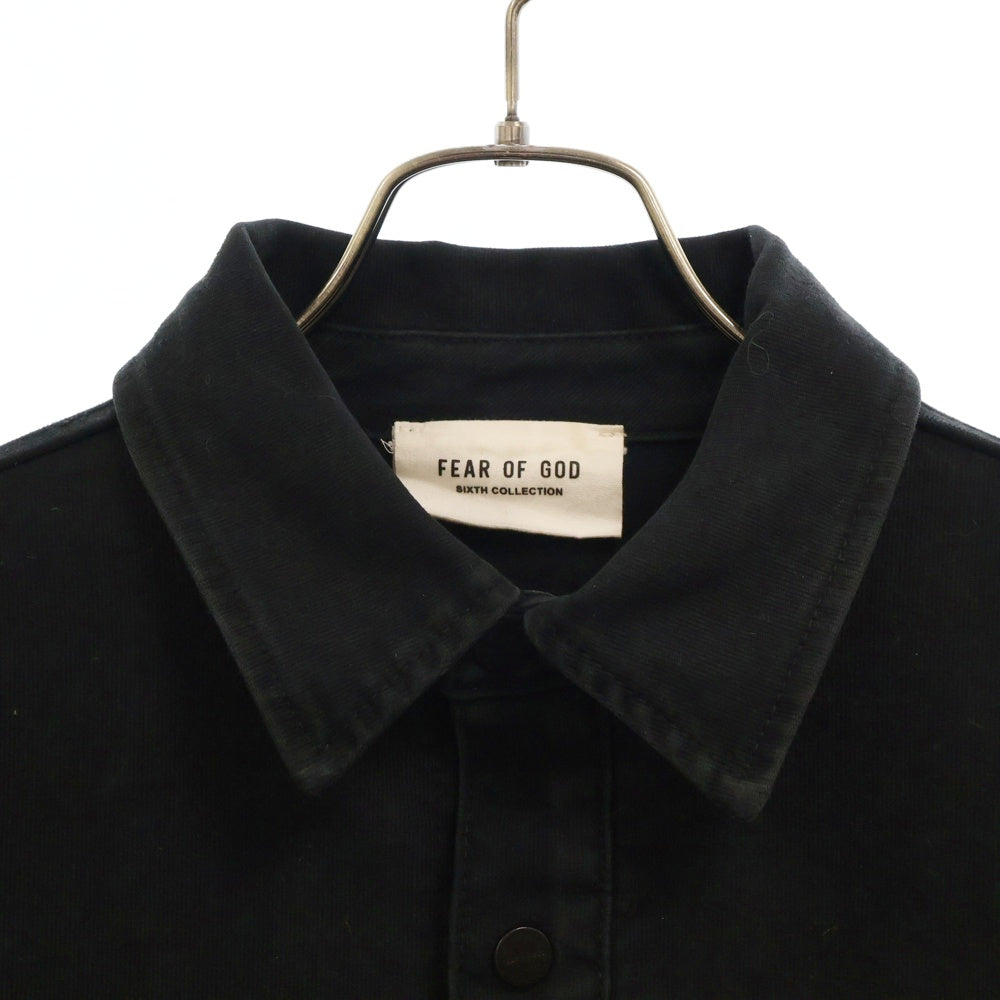 FEAR OF GOD(フィアオブゴッド) 6th SIXTH COLLECTION コットン シャツ ジャケット ブラック