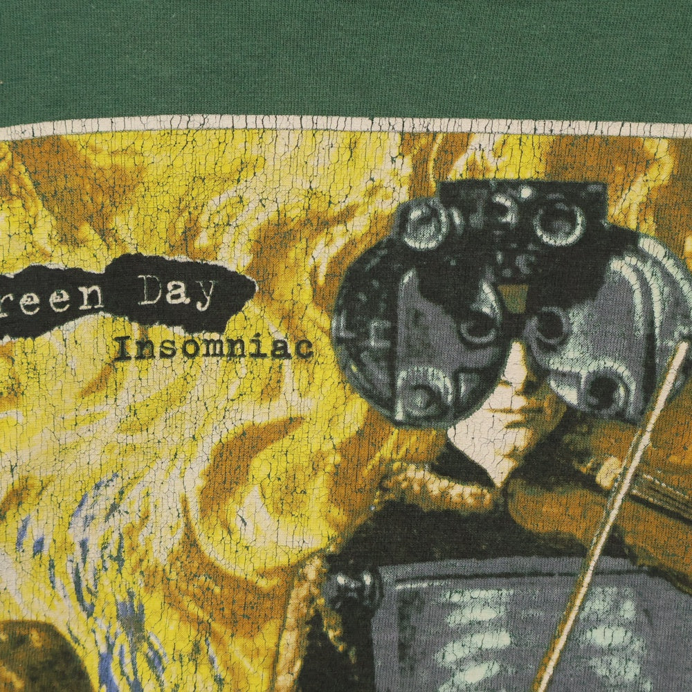 VINTAGE(ヴィンテージ) 90s GREEN DAY INSOMNIAC TEE グリーンデイ 両面プリント Tシャツ 半袖 カットソー グリーン