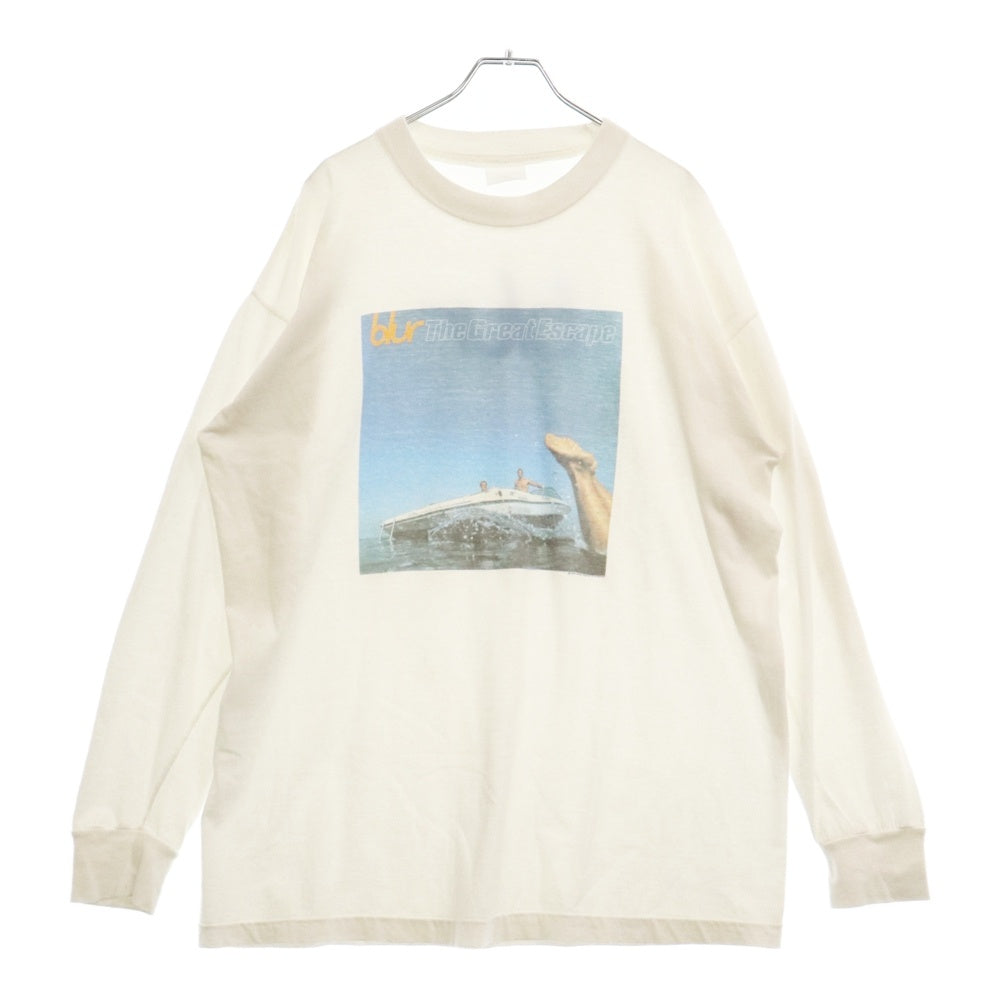 VINTAGE(ヴィンテージ) 90s BLUR THE GREAT ESCAPE L/S ブルー 両面プリント ロンT 長袖 カットソー ホワイト