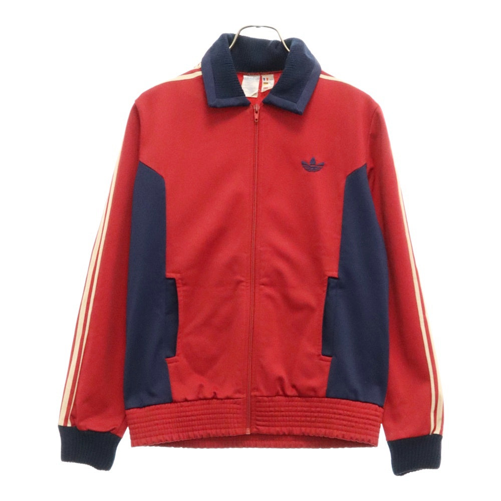 adidas(アディダス) 60s VENTEX カラードッキング バック フェルト ロゴ トラックジャケット Made in France ボルドー