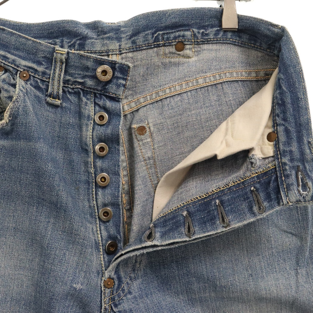Levi's(リーバイス) 30s VINTAGE 501XX 37MODEL シンチバック ボタン裏刻印 無し ドーナツボタン 片面タブ ジーンス デニム パンツ インディゴ