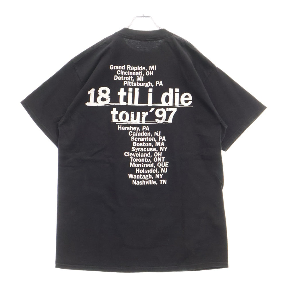 VINTAGE(ヴィンテージ) 90s BRYAN ADAMS ブライヤン アダムス 両面プリント Tシャツ 半袖カットソー ブラック