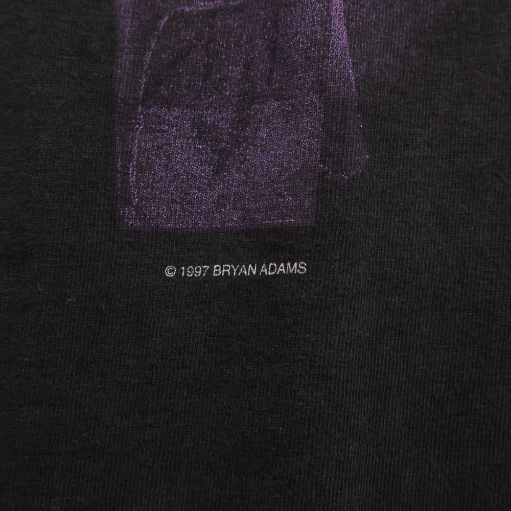 VINTAGE(ヴィンテージ) 90s BRYAN ADAMS ブライヤン アダムス 両面プリント Tシャツ 半袖カットソー ブラック