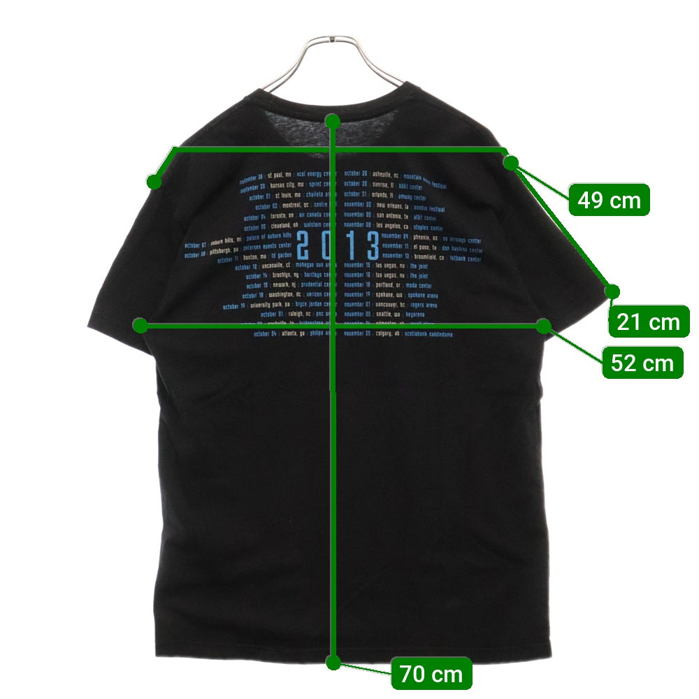 VINTAGE(ヴィンテージ) 10s NINE INCH NAILS OFFICIAL MERCH BAND CONCERT 2013 ナイインチネイルズ Tシャツ 半袖 カットソー ブラック
