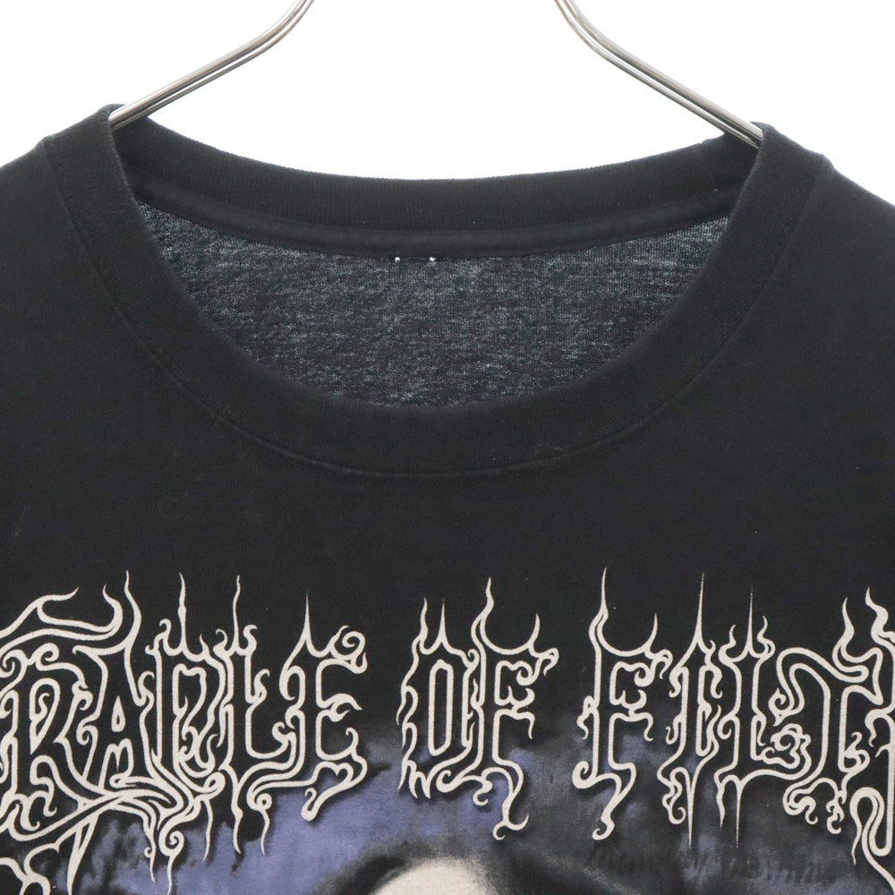 VINTAGE(ヴィンテージ) 00S CRADLE OF FILTH 2007 SUPREME VAMPYRIC EVIL L/S クレイドルオブフィルス 両面プリント 長袖T 長袖カットソー ブラック