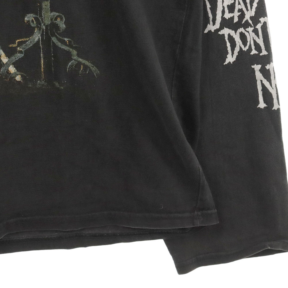 VINTAGE(ヴィンテージ) 90S CRADLE OF FILTH 1997 PSYCHOPATHIA SEXUALIS DEAD GIRLS LS TEE クレイドルオブフィルス 両面プリント 長袖T 長袖カットソー ブラック