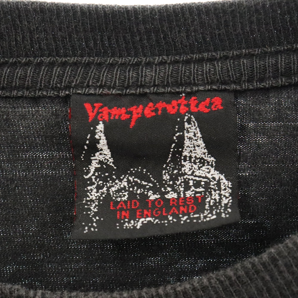 VINTAGE(ヴィンテージ) 90S CRADLE OF FILTH 1997 PSYCHOPATHIA SEXUALIS DEAD GIRLS LS TEE クレイドルオブフィルス 両面プリント 長袖T 長袖カットソー ブラック