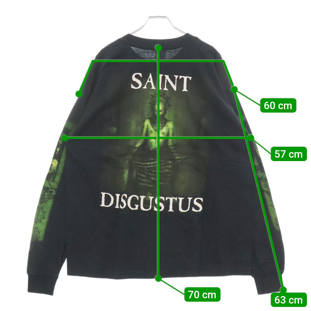 VINTAGE(ヴィンテージ) 00S CRADLE OF FILTH 2006 SAINT DISGUSTUS L/S クレイドルオブフィルス 両面プリント 長袖T 長袖カットソー ブラック