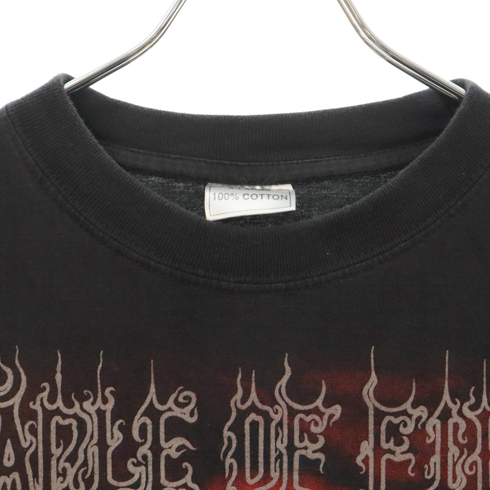 VINTAGE(ヴィンテージ) 90S CRADLE OF FILTH FRCRADLE TO ENSLAVEENSLAVE L/S クレイドルオブフィルス 両面プリント 長袖T 長袖カットソー ブラック