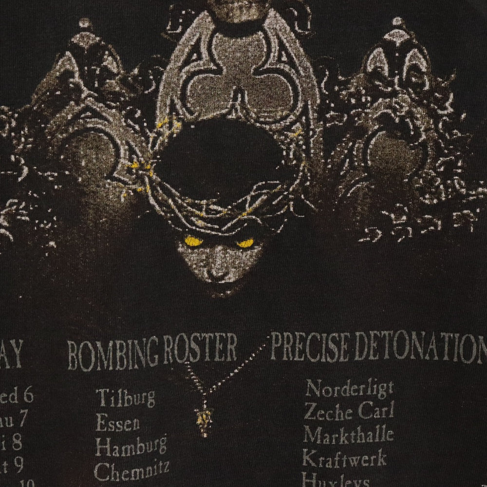 VINTAGE(ヴィンテージ) 90S CRADLE OF FILTH CHAPTER V ~ TOURTURING LS TEE EURO クレイドルオブフィルス 両面プリント 長袖T 長袖カットソー ブラック