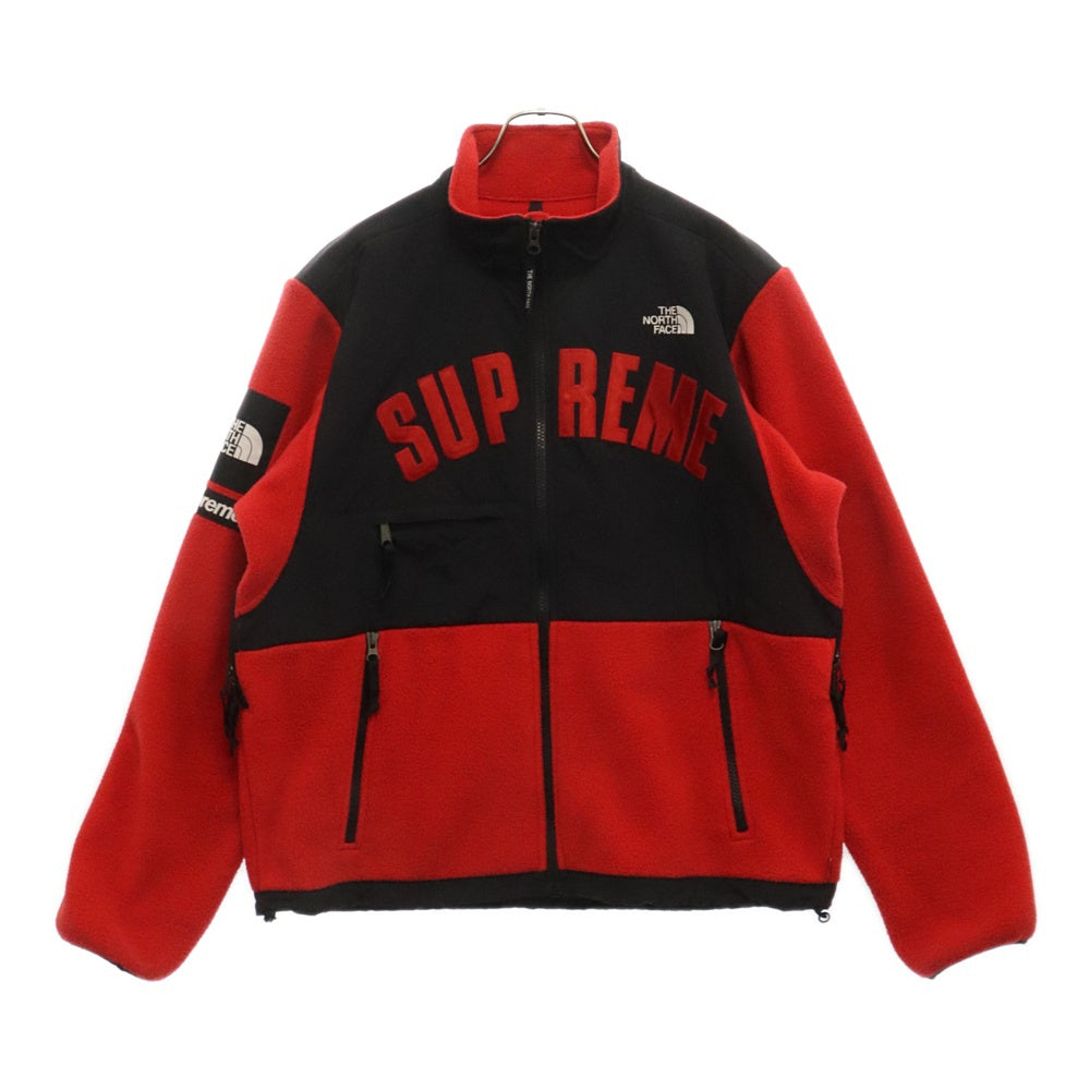 SUPREME(シュプリーム) 19SS ×THE NORTH FACE Arc Logo Denali Fleece Jacket ザノースフェイス アーチロゴ デナリ フリース ジャケット レッド/ブラック NA11903I