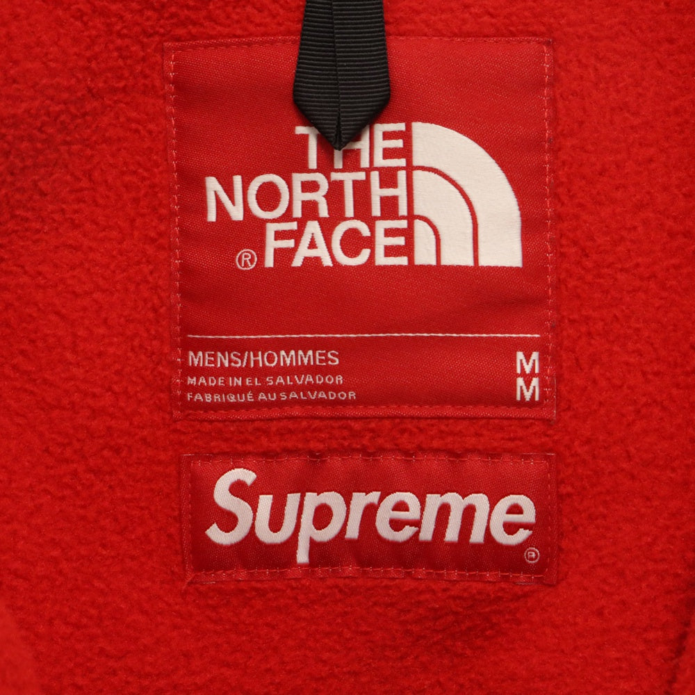 SUPREME(シュプリーム) 19SS ×THE NORTH FACE Arc Logo Denali Fleece Jacket ザノースフェイス アーチロゴ デナリ フリース ジャケット レッド/ブラック NA11903I
