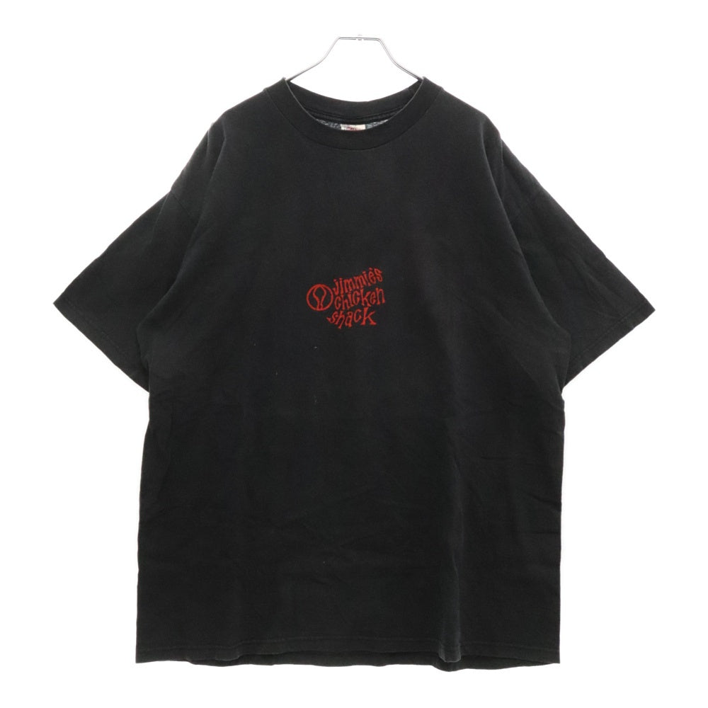 VINTAGE(ヴィンテージ) 90s JIMMIE'S CHICKEN SHACK チキン シャック 両面プリント Tシャツ 半袖 カットソー ブラック