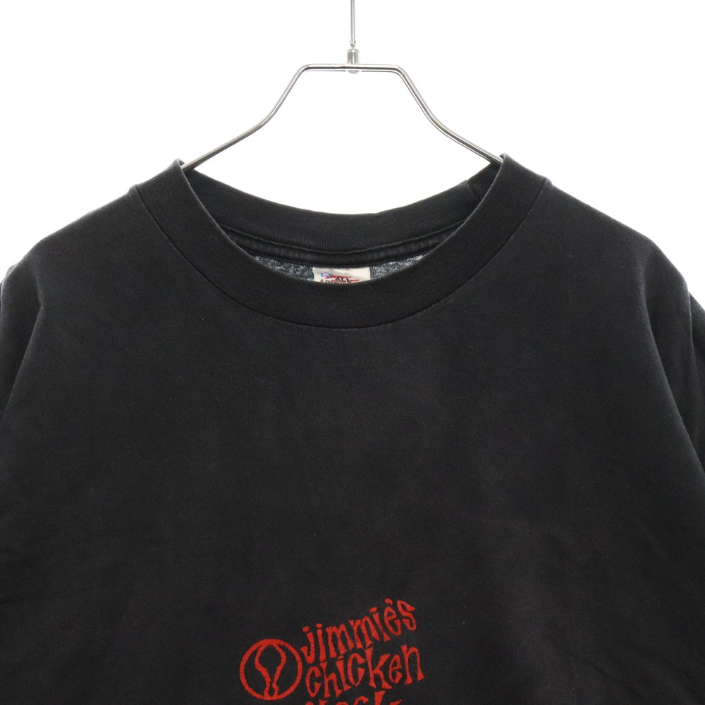VINTAGE(ヴィンテージ) 90s JIMMIE'S CHICKEN SHACK チキン シャック 両面プリント Tシャツ 半袖 カットソー ブラック