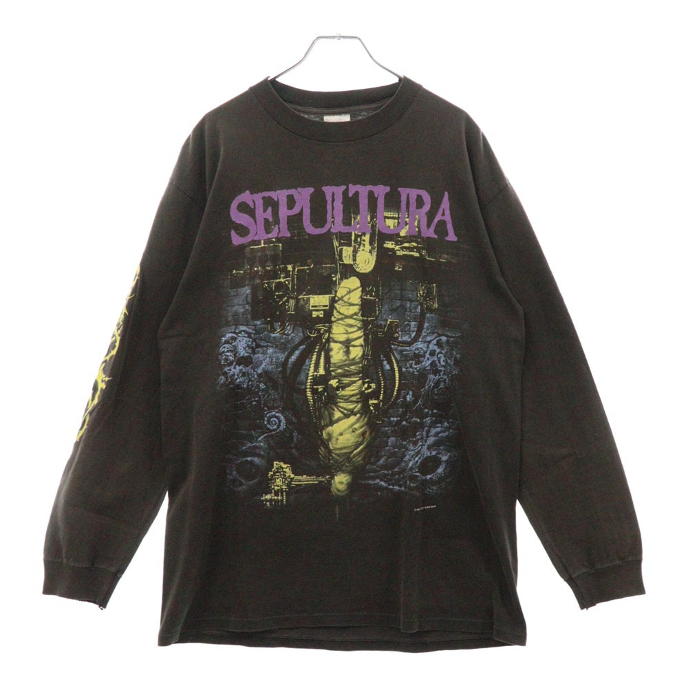 VINTAGE(ヴィンテージ) 90s SEPULTURA L/S セパルトゥラ Tシャツ 長袖カットソー ブラック