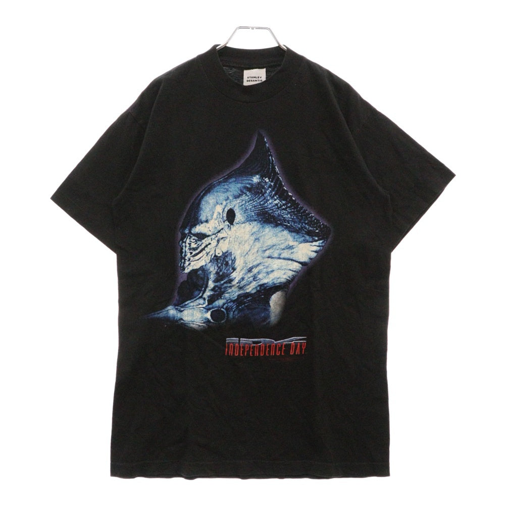 VINTAGE(ヴィンテージ) 90s INDEPENDENCE DAY MOVIE PROMO TEE インデペンデンス・デイ ムービー 両面プリント半袖Tシャツ カットソー ブラック