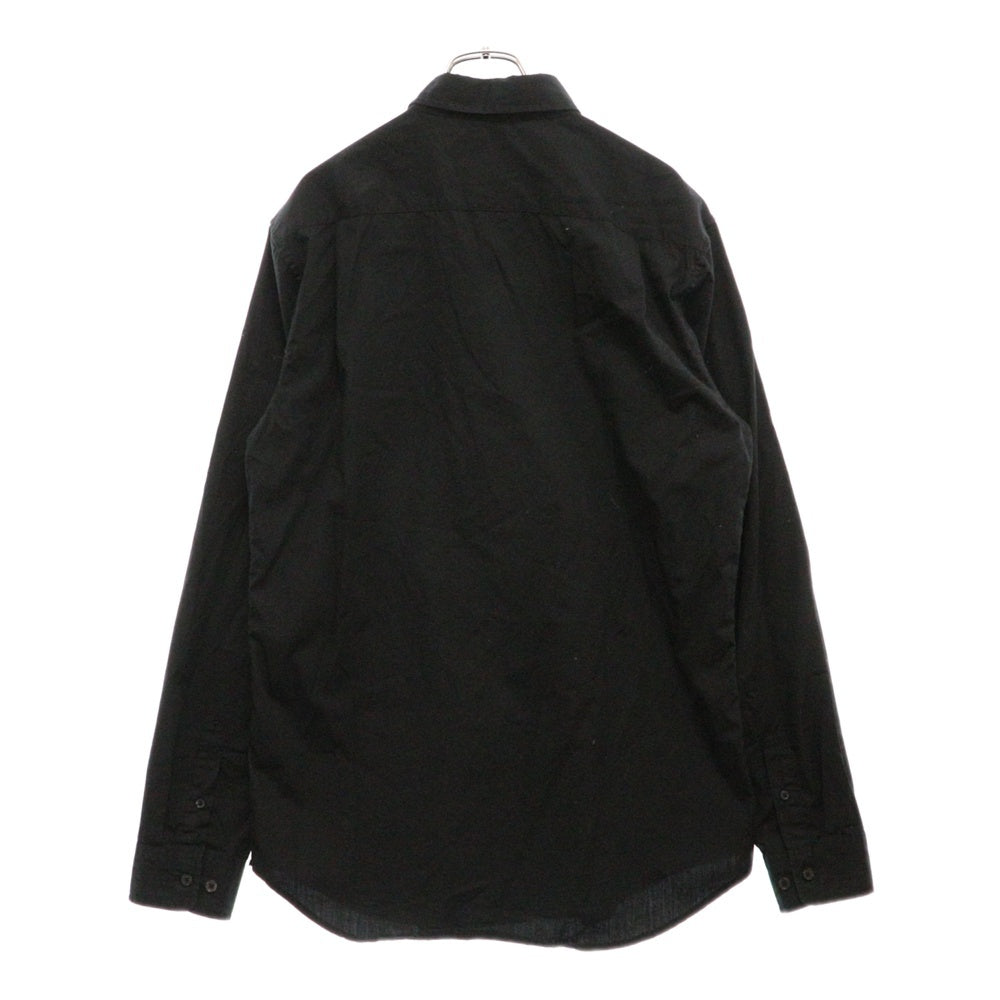 SUPREME(シュプリーム) 13AW Basquiat Notes L/S Shirt グラフィックプリント長袖シャツ ブラック