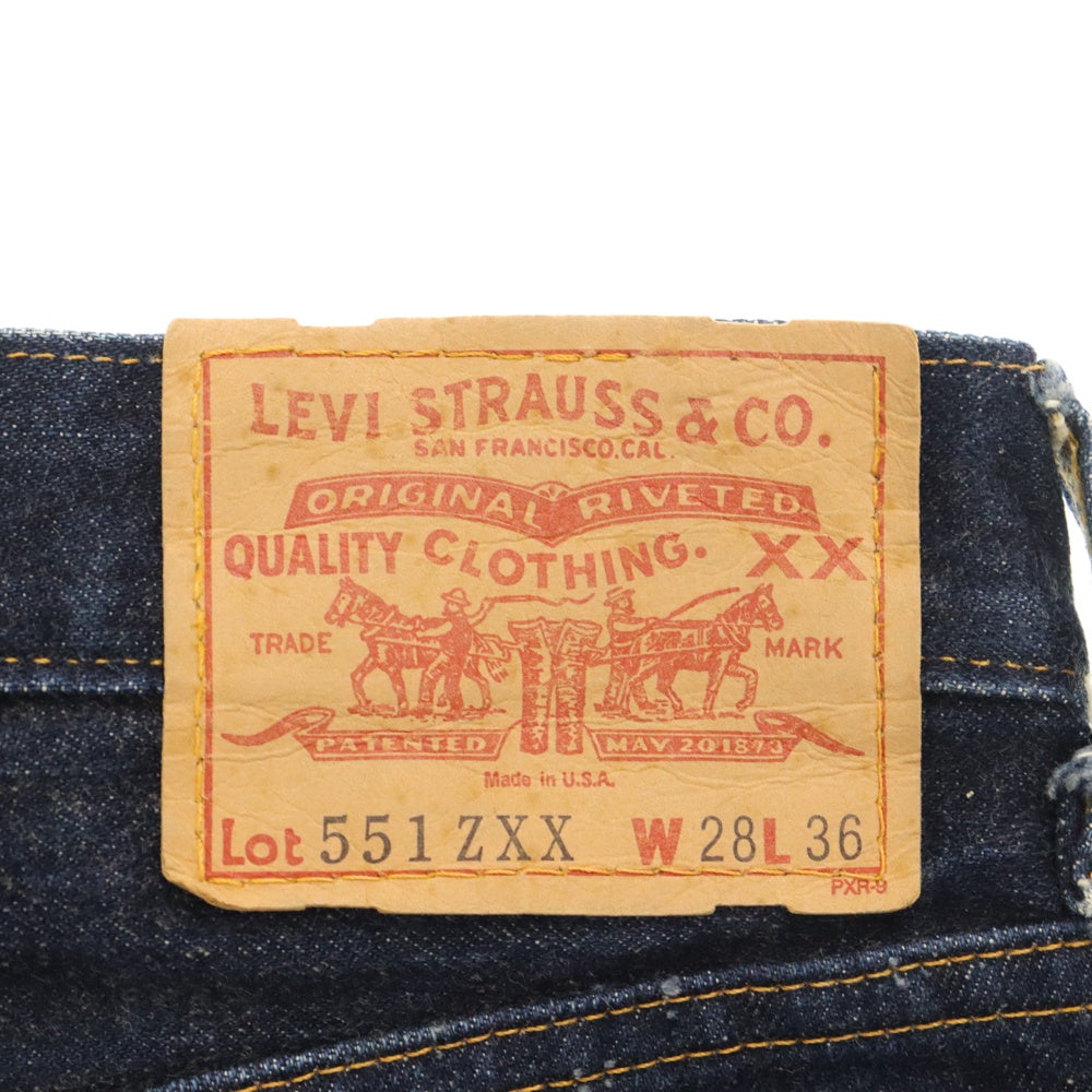 Levi's(リーバイス) 90s VINTAGE 551ZXX 復刻 BIG E ボタン裏刻印 555 ジーンズ デニム パンツ インディゴ