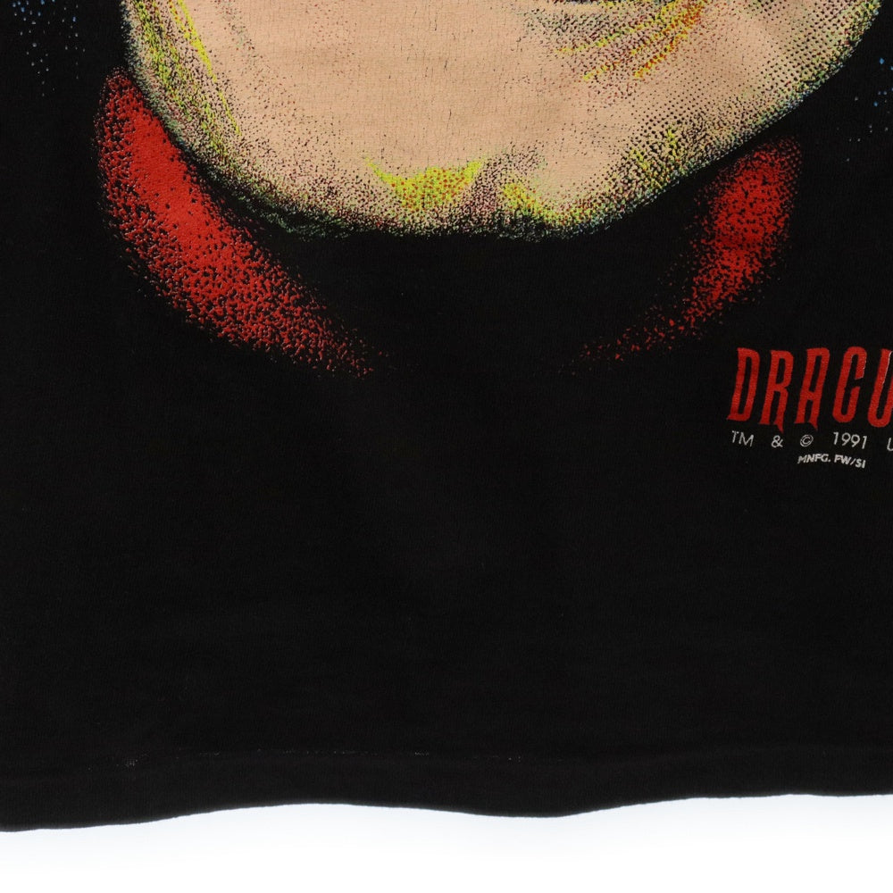 VINTAGE(ヴィンテージ) 90s BELA LUGOSI DRACULA PORTRAIT MOVIE TEE ベラルゴシ ドラキュラ フロントプリント Tシャツ 半袖 カットソー ブラック