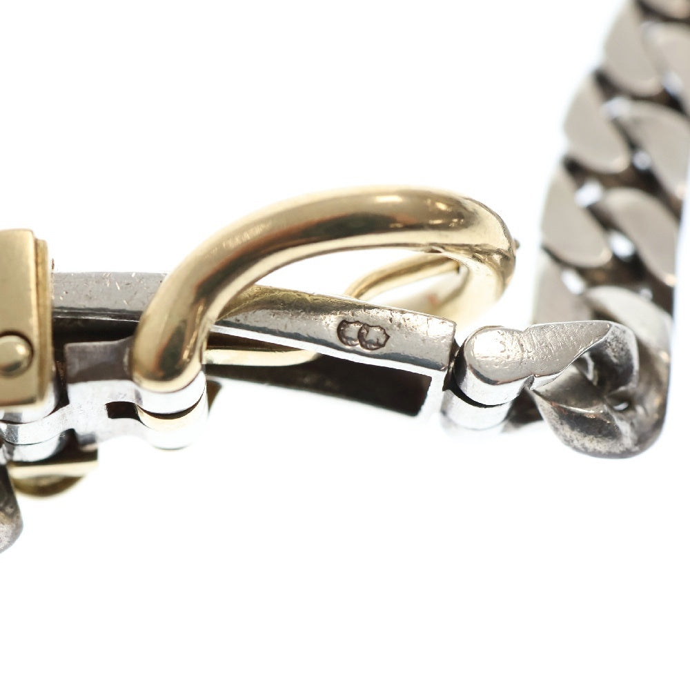 HERMES(エルメス) VINTAGE Boucle Sellier Necklace PM 750Gold & 800Silver ブックルセリエ コンビ ネックレス ゴールド/シルバー