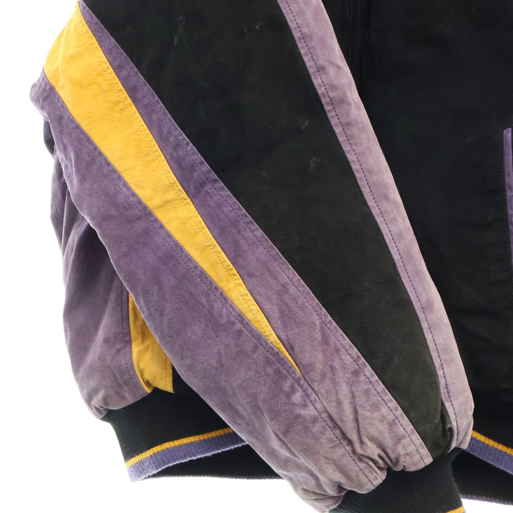 VINTAGE(ヴィンテージ) LAKERS レイカーズ スタジアム ジャンパー バックワッペン ブルゾン ブラック