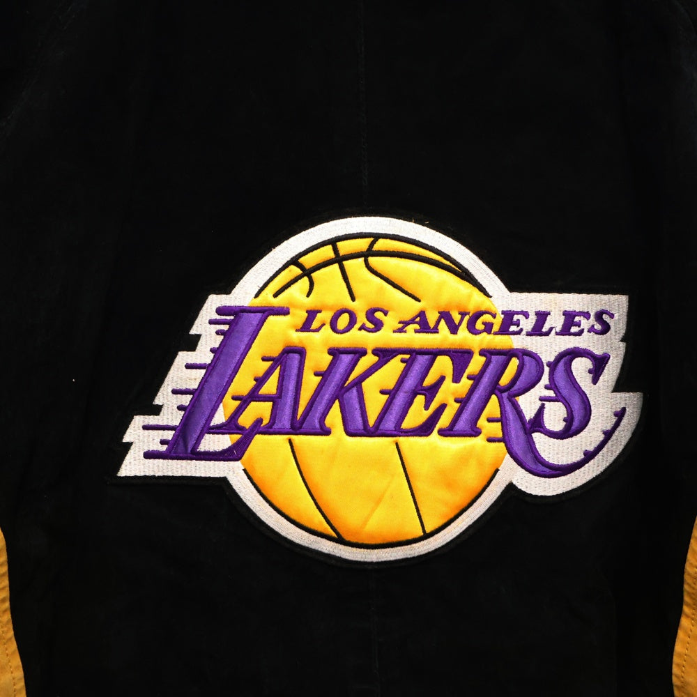 VINTAGE(ヴィンテージ) LAKERS レイカーズ スタジアム ジャンパー バックワッペン ブルゾン ブラック