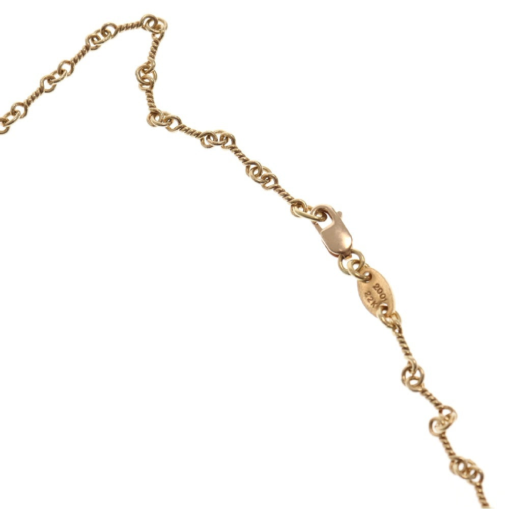 CHROME HEARTS(クロムハーツ) 22K NECKCHAIN T20 ツイストチェーンネックレス 20inch ゴールド BCA015