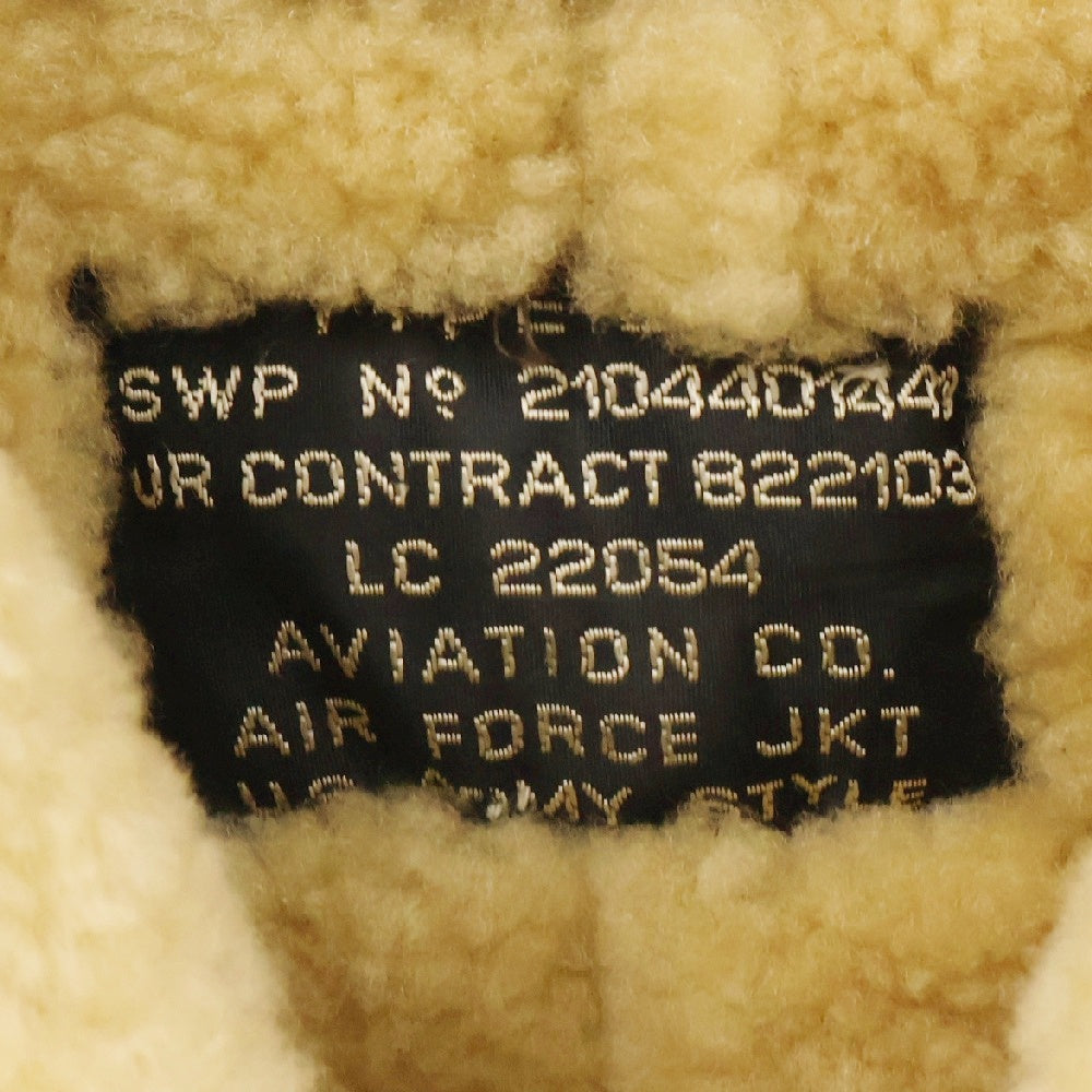 VINTAGE(ヴィンテージ) US AIR FORCE B-3 TYPE SHEEPSKIN ムートン シープスキン ショート ジャケット ブラウン