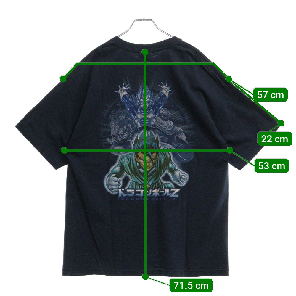 VINTAGE(ヴィンテージ) 90s DRAGON BALL Z ドラゴンボールZ 両面プリント Tシャツ 半袖カットソー ネイビー