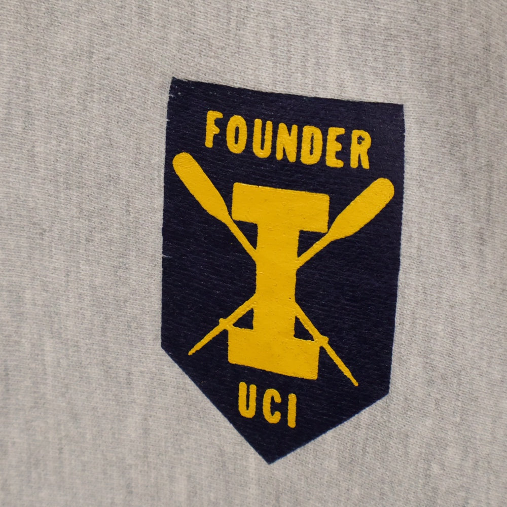 CHAMPION(チャンピオン) 90s REVERSE WEAVE FOUNDER SWEAT UCI リバースウィーブ バック 3段プリント スウェット グレー