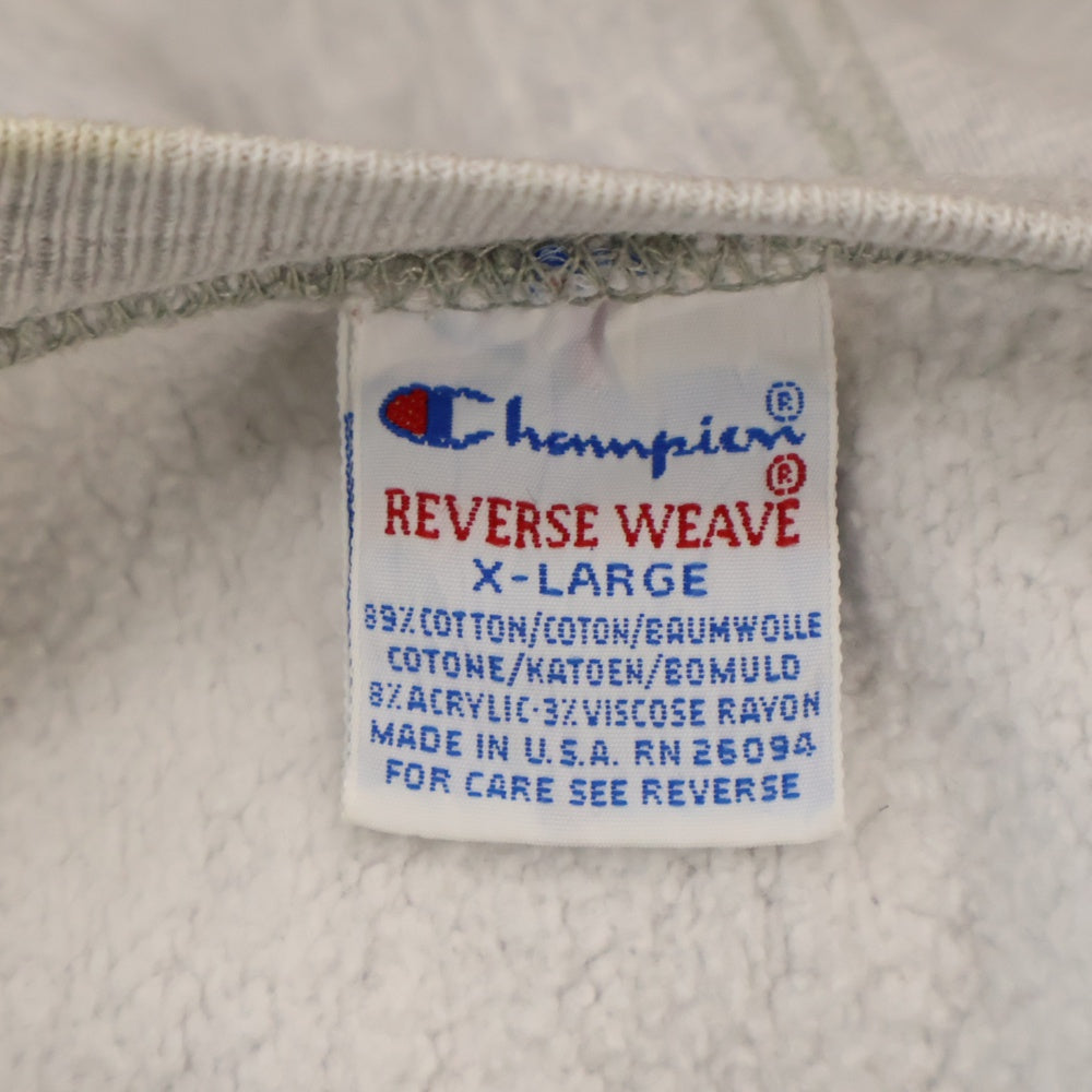 CHAMPION(チャンピオン) 90s REVERSE WEAVE FOUNDER SWEAT UCI リバースウィーブ バック 3段プリント スウェット グレー