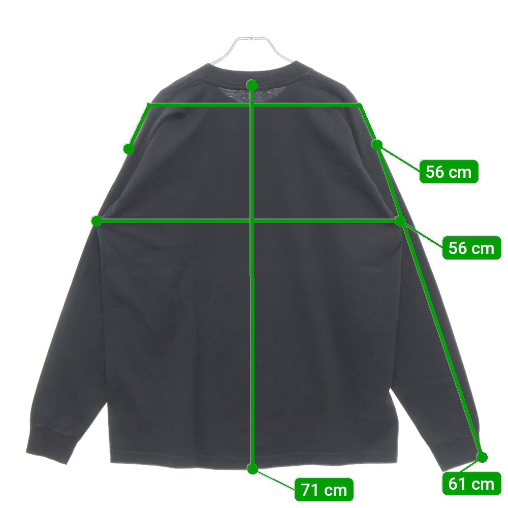 VINTAGE(ヴィンテージ) 90s PORN STAR L/S ポルノスター フロント 袖 プリント Tシャツ 長袖カットソー ネイビー