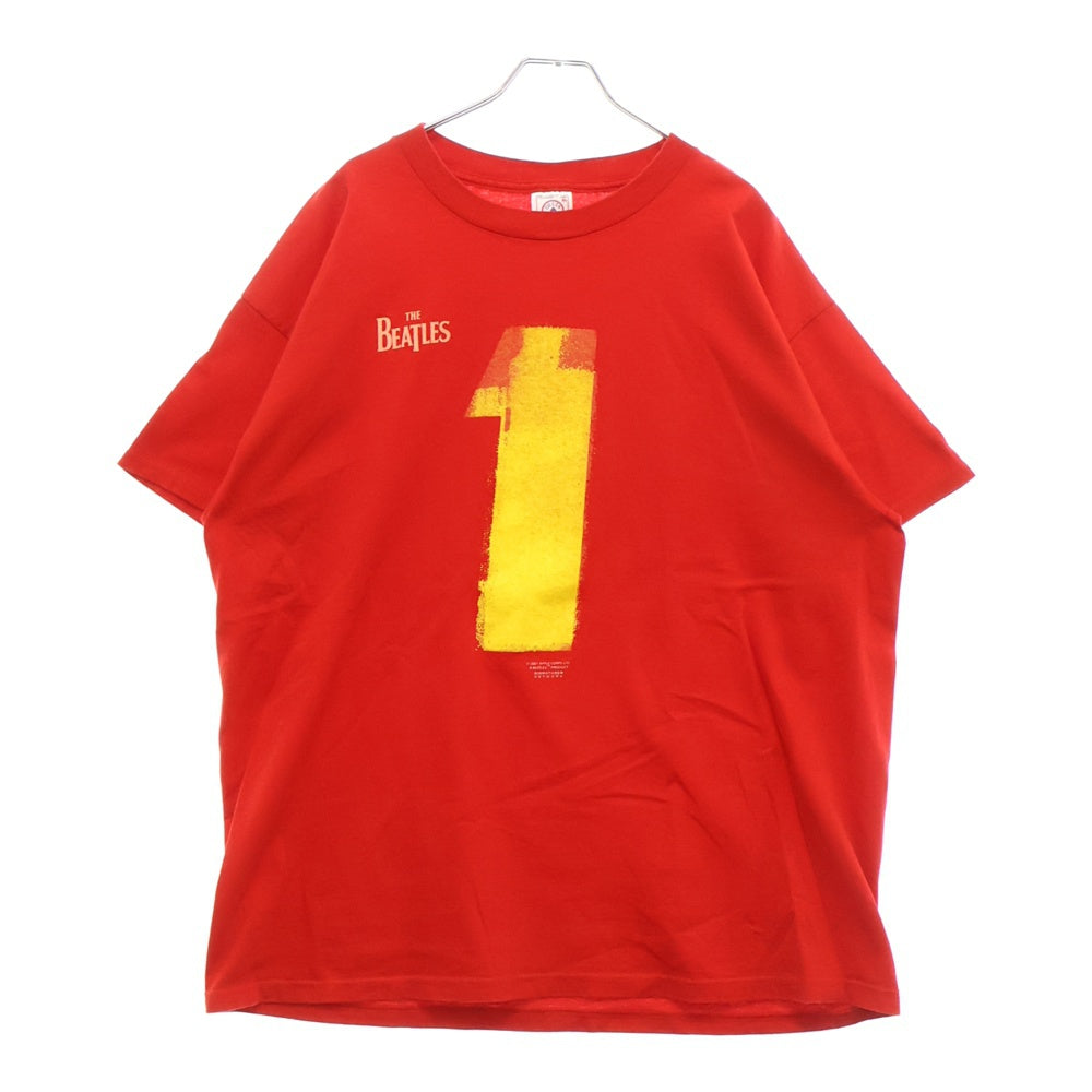 VINTAGE(ヴィンテージ) 00s THE BEATLES 1 ビートルズ 両面プリント Tシャツ 半袖カットソー レッド