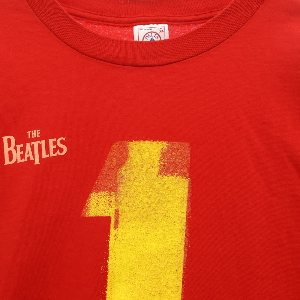 VINTAGE(ヴィンテージ) 00s THE BEATLES 1 ビートルズ 両面プリント Tシャツ 半袖カットソー レッド