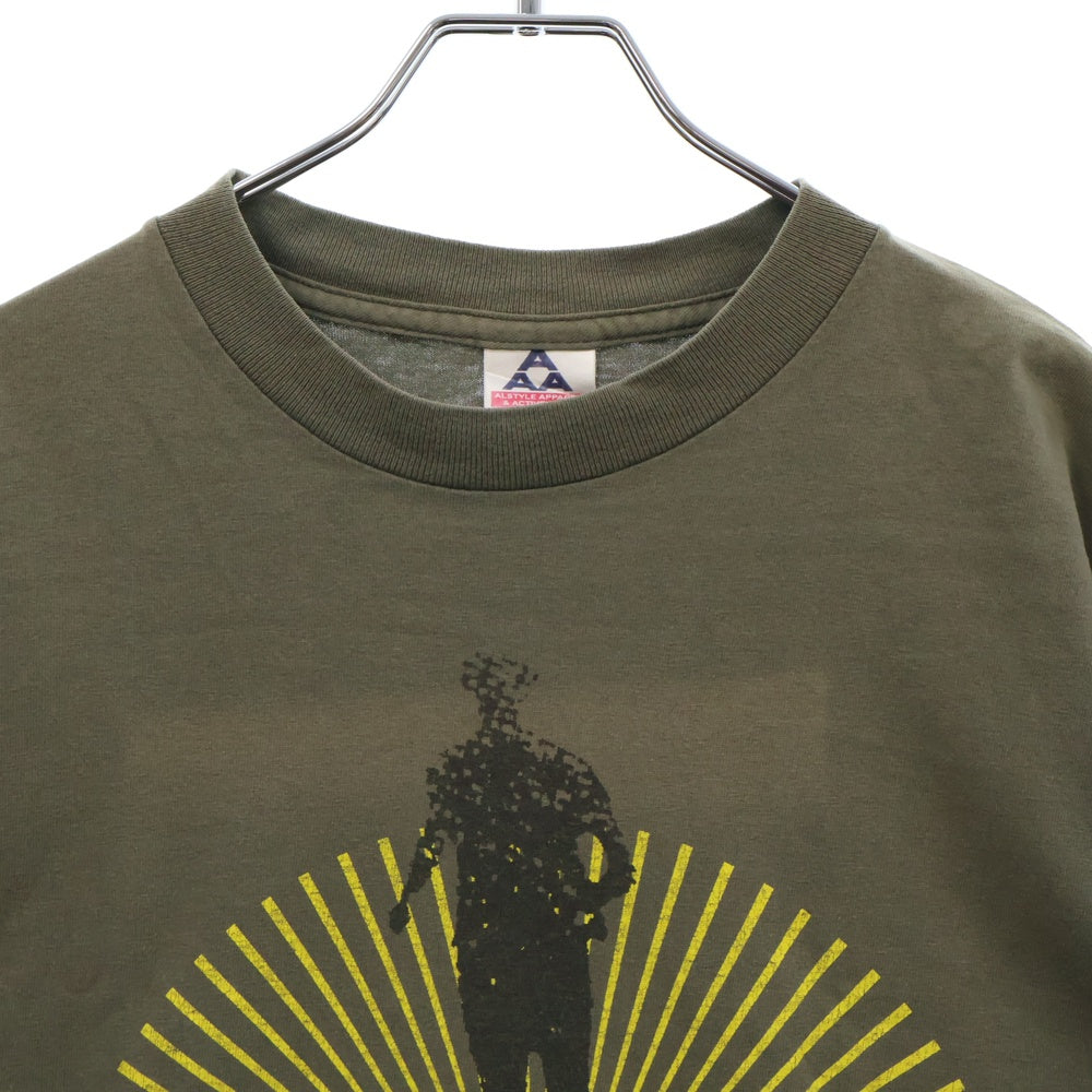 VINTAGE(ヴィンテージ) 90s THE FLAMING LIPS ザフレイミングリップス フロントプリント Tシャツ 半袖カットソー カーキ