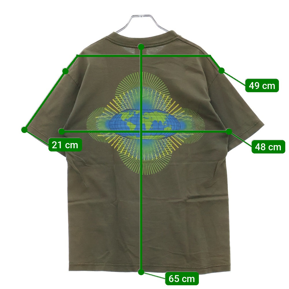 VINTAGE(ヴィンテージ) 90s THE FLAMING LIPS ザフレイミングリップス フロントプリント Tシャツ 半袖カットソー カーキ