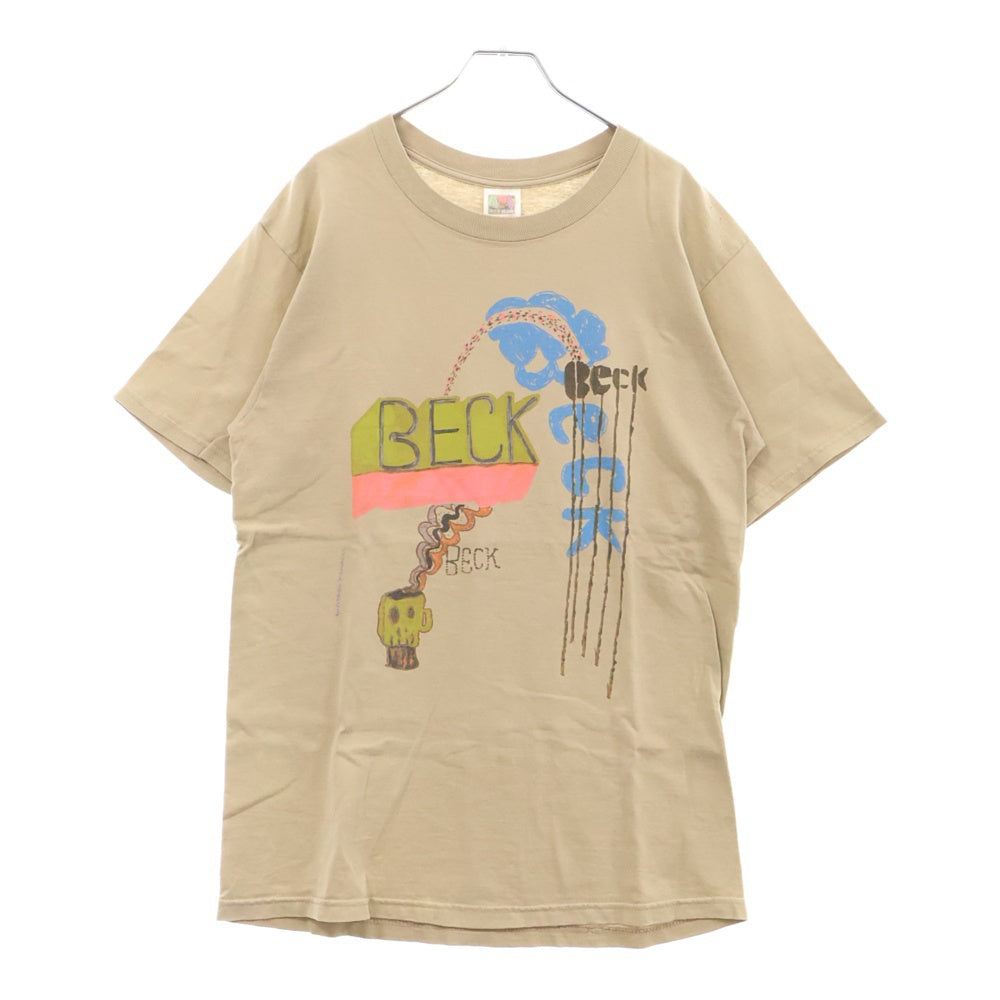 VINTAGE(ヴィンテージ) 00s BECK ベック フロントプリント Tシャツ 半袖カットソー カーキ