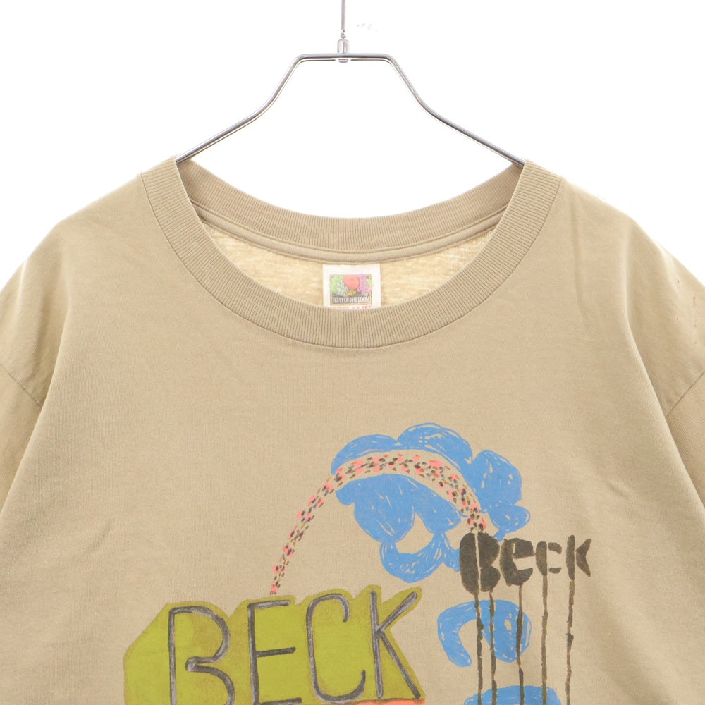 VINTAGE(ヴィンテージ) 00s BECK ベック フロントプリント Tシャツ 半袖カットソー カーキ