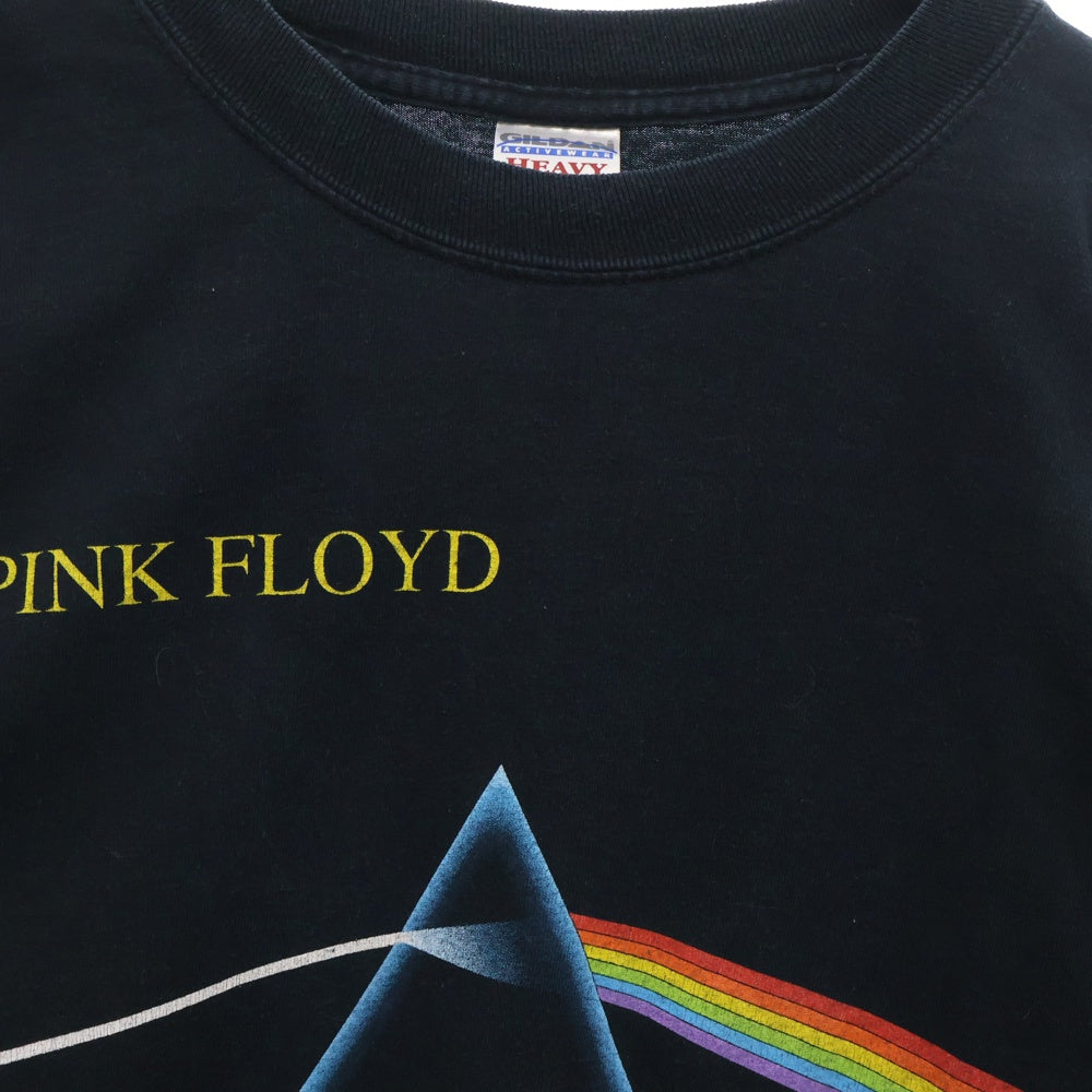 VINTAGE(ヴィンテージ) 90s PINK FLOYD DARK SIDE OF THE MOON L/S ピンクフロイド ダークサイド・オブ・ザ・ムーン 両面プリント Tシャツ 半袖カットソー ネイビー