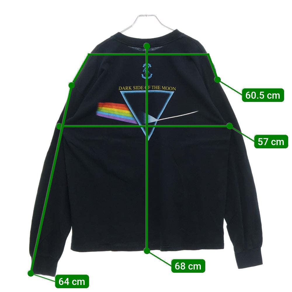 VINTAGE(ヴィンテージ) 90s PINK FLOYD DARK SIDE OF THE MOON L/S ピンクフロイド ダークサイド・オブ・ザ・ムーン 両面プリント Tシャツ 半袖カットソー ネイビー