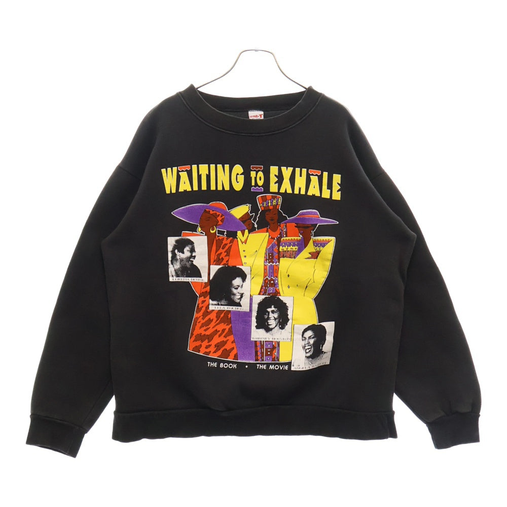 VINTAGE(ヴィンテージ) 90s VINTAGE WAITING TO EXHALE INFINI-T ため息つかせて プロモムービープリント クルーネックスウェット トレーナー ブラック