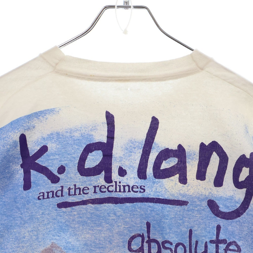VINTAGE(ヴィンテージ) 90s K D LANG TEE ケイ・ディー・ラング 両面プリント半袖Tシャツ カットソー ホワイト