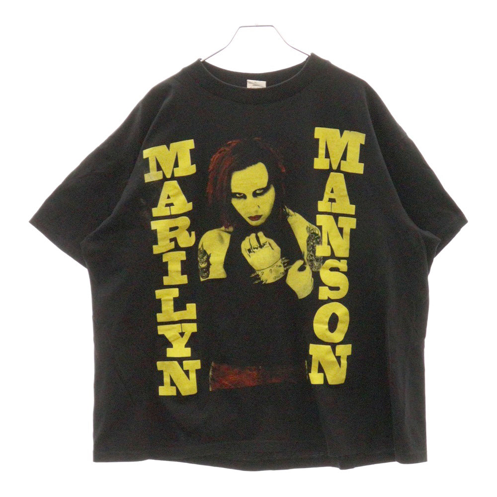VINTAGE(ヴィンテージ) 90s MARILYN MANSON BOOTLEG TEE マリリンマンソン 両面プリント半袖Tシャツ カットソーブラック