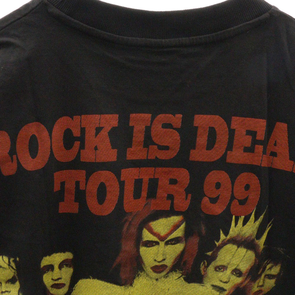 VINTAGE(ヴィンテージ) 90s MARILYN MANSON BOOTLEG TEE マリリンマンソン 両面プリント半袖Tシャツ カットソーブラック