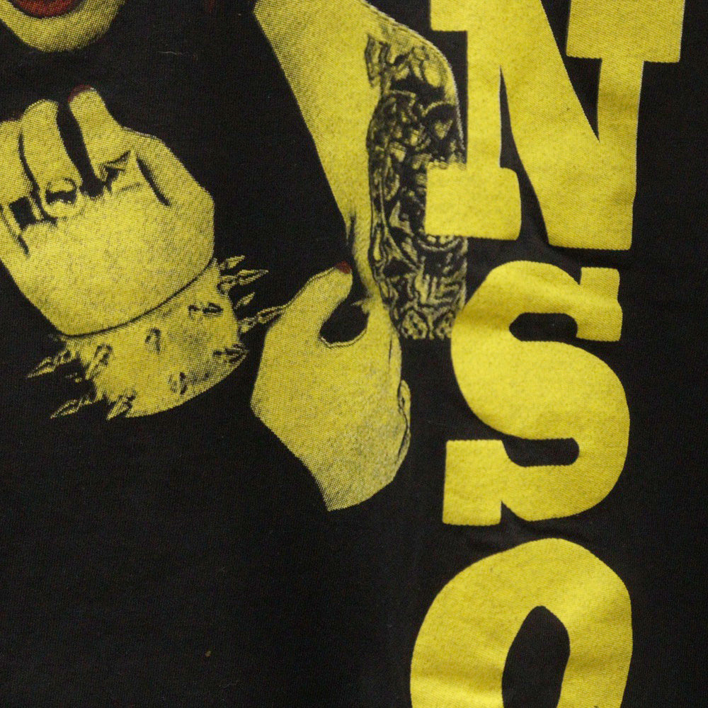 VINTAGE(ヴィンテージ) 90s MARILYN MANSON BOOTLEG TEE マリリンマンソン 両面プリント半袖Tシャツ カットソーブラック
