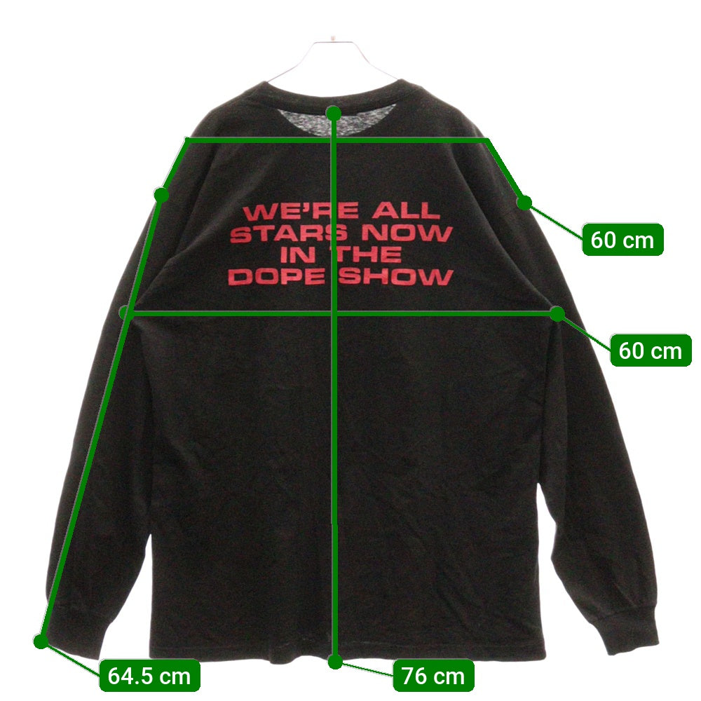 VINTAGE(ヴィンテージ) 90s Marilyn Manson Mechanical Animals LS TEE マリリンマンソン 両面長袖Tシャツ 長袖カットソー ブラック