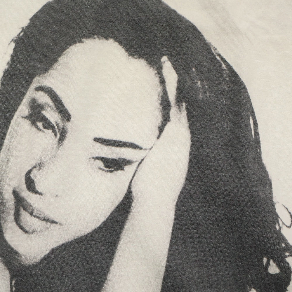 VINTAGE(ヴィンテージ) 90-00s SADE TEE シャーデー ブートレグ フロントプリント半袖Tシャツ カットソー ホワイト