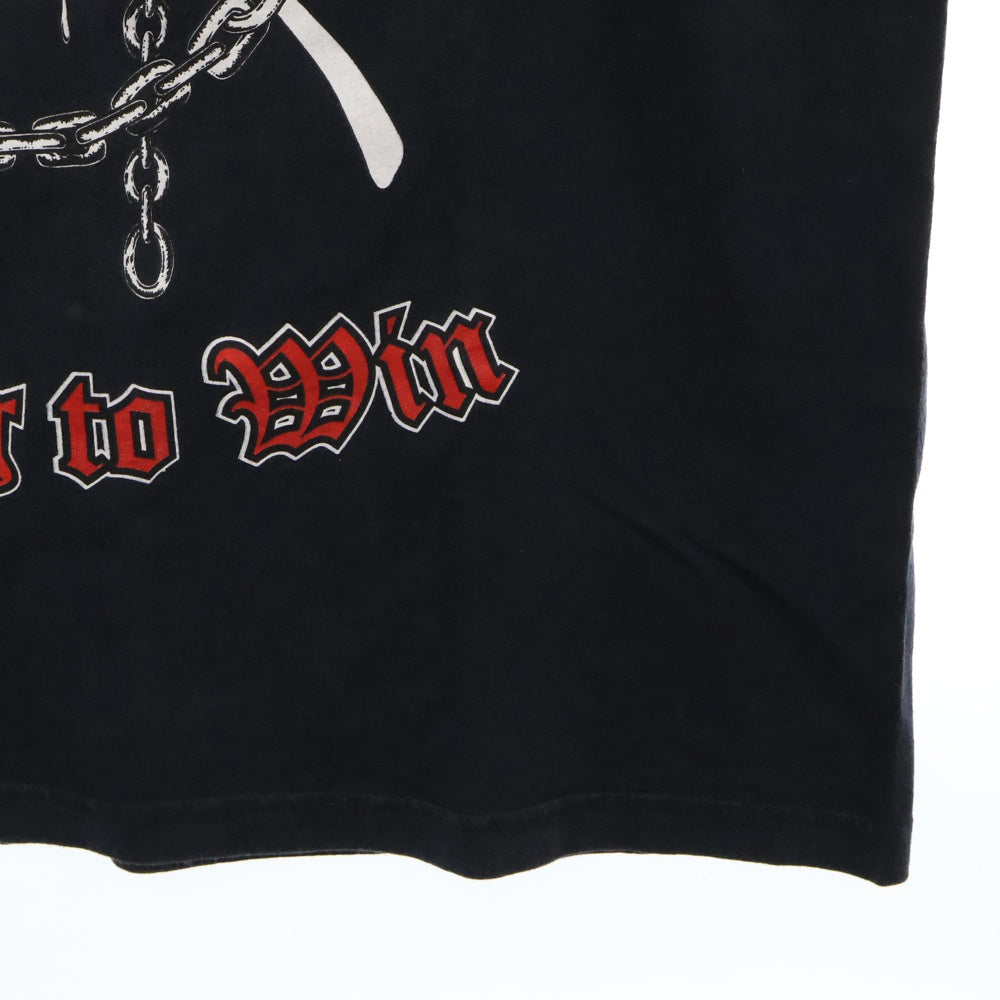 VINTAGE(ヴィンテージ) 90s METALLIHEAD LIVING TO WIN METALLICA CLUB 両面プリント Tシャツ 半袖カットソー ブラック